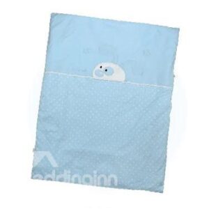 Cozy Adorable Rabbit Printing Full Cotton Baby Quilt