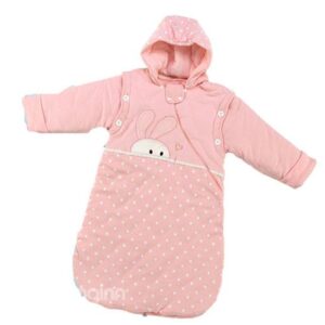 Super Soft Rabbit Stars Pink Baby Sleeping Bag