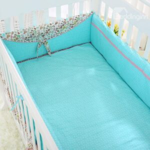 Cotton Super Fresh and Soft 4 Piece Green Crib Bumper