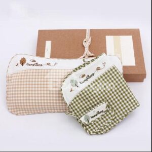 Wonderful Ramie and Cotton Baby Pillow with Little Pouch