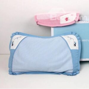 New Classic Wonderful Ramie and Cotton Blue Baby Care Pillow