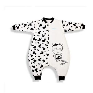 High Quality Bamboo Fiber Lovely Cow Print Thickening Baby Sleeping Bags