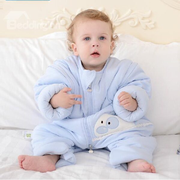 Top Class Cozy Rabbit Blue Baby Sleeping Bag