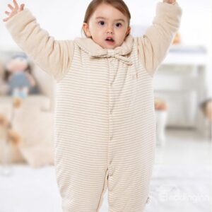 The Navy Uniform Design Natural Colored Cotton Baby Sleeping Bag