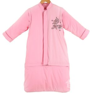 Creative Dew Shape Flower Painting Solid Pink Baby Sleeping Bag