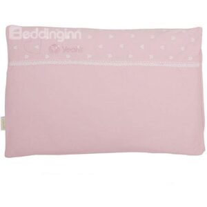 Sweet Little Heart Lace Pink Baby Pillow