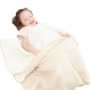 Super Soft and Comfortable Dots Lining Stripes Pattern Baby Blanket