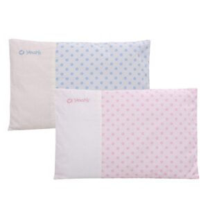 Romantic Cozy Dots Printing Pink Baby Pillow