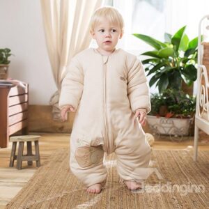 Dolphin Embroidery Zipper Combed Cotton Baby Sleeping Bag