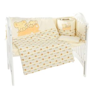 Fancy Naughty Mouse Printing 7-Piece Crib Bedding Sets