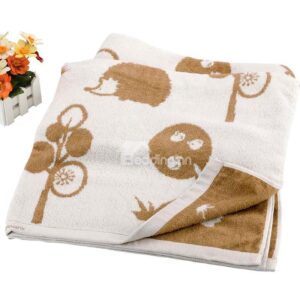 Fancy Lovely Cartoon Hedgehog Printing Baby Blanket