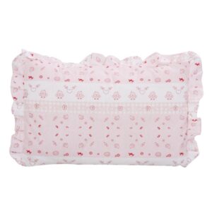 Adorable Cartoon Chick Floral Design Pink Baby Pillow