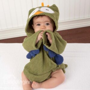 Super Soft Owl Design Side Tie Cotton Baby Sleeping Wrap