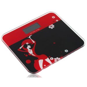 Fashion Accurate Black Red Girl Pattern Weight Scale