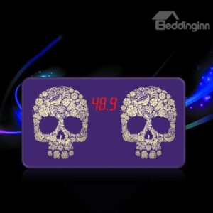 Fashion Skull Pattern Purple Mini Weight Scale