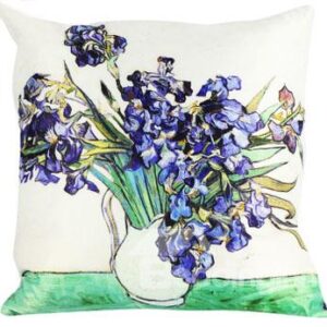 Popular Purple Flower-De-Luce Painting Throw Pillow