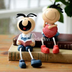 Popular Fantastic Resin Sanmao-Loving Books Suspending Doll