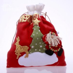 Wonderful Pleuche Christmas Santa Claus Gift Bagï¼ˆRandomï¼