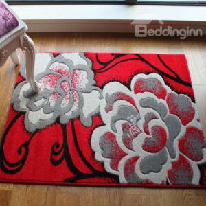 Beautiful Top Quality Fantastic Peony Doormat