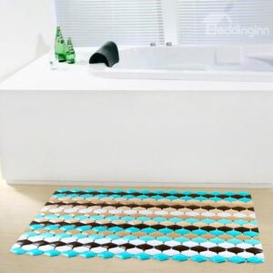 Fashion Contemporary Unique Geometric Pattern Bath Rug