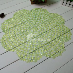 Novel Floral Design PVC Skidproof Bath Rug