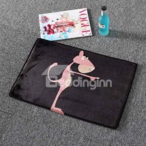 Best Quality Popular Pretty Pink Leopard Flannel Doormat