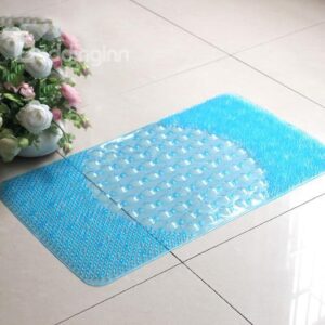 Wonderful Pure Color Massage Skidproof Bath Rug