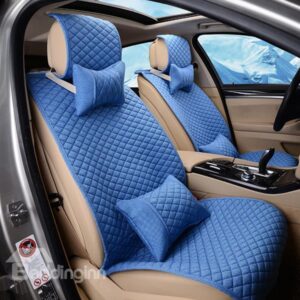 Concise Style Soft Cotton Material Solid Color Car Seat Cover
