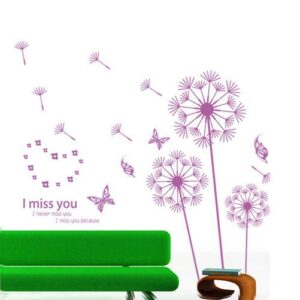 New Classic Wonderful Dandelion Love Wall Stickers