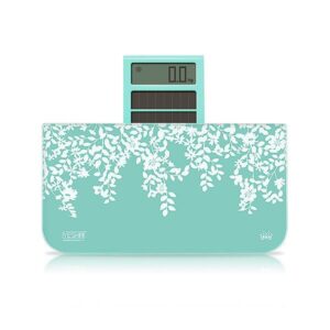 Graceful Leaves Pattern Mini Tempered Glass Weight Scale