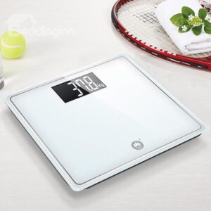 Chic Concise Rectangular Tempered Glass Weight Scale