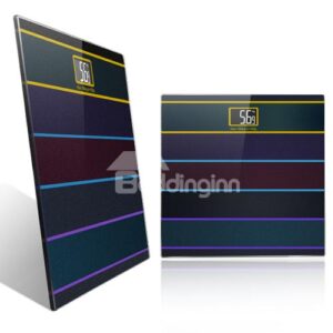 Chic Colorful Stripe Pattern Electronic Weight Scale