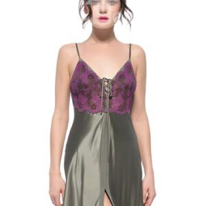 Top Class Smooth Lace Trim Bust Silk Chemise