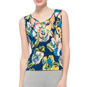 Top Quality Wonderful Flowers Print Silk Camisole