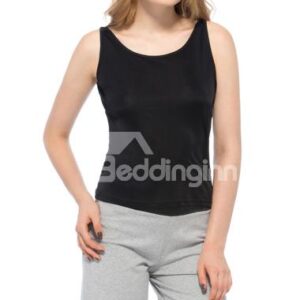 Top Quality Wonderful Greaceful Black Silk Camisole