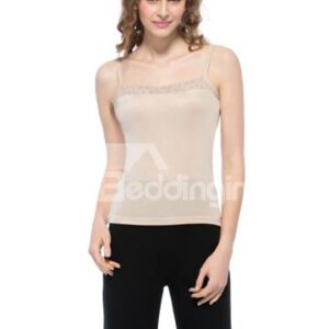Top Selling Wonderful Beige Square Neck Strap Camisole