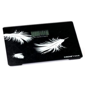 Graceful Unique Feather Print Digital Weight Scale