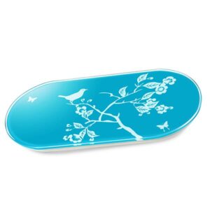 Graceful Floral Pattern Tempered Glass Digital Weight Scale