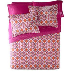 Vivid Water-Like Pattern Flowers Super Soft and Comfortable 3-Piece Bed in a Bag Set