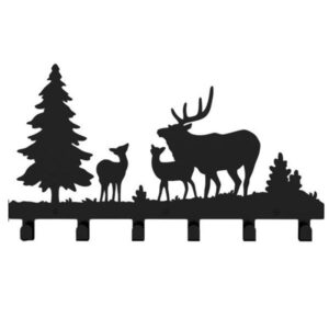 Creative Deer Frost Image Steel Coat Hook
