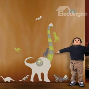 Fantastic Dinosaur Children's Height Feet Wall Stickers
