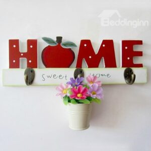 Decorative Home Word Apple Design Coat Hook