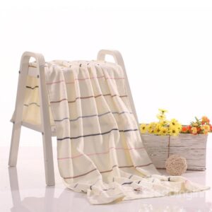 Fluffy Stripe Design Full Cotton Bath Towel