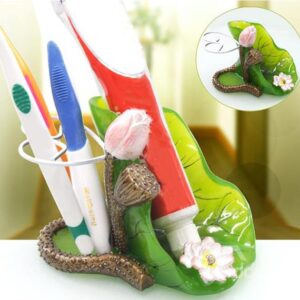 Graceful Beautiful Decorative Lotus Design Toothbrush Holder