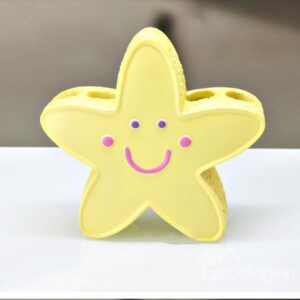 Adorable Star Image Smile Face Toothbrush Holder