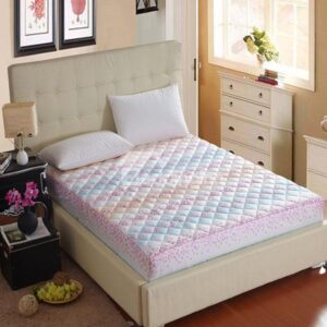Thick Style Light Pink Stripes Pattern Ultra Soft Fitted Sheet
