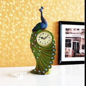 New Style Wonderful Fashion Resin Peacock Clock