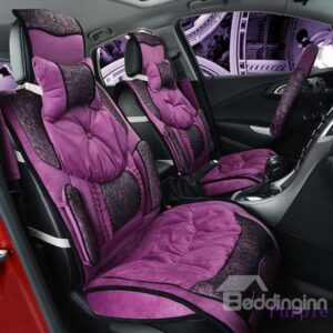 Down Feather Black Lace Portion Ultra Soft and Comfortable Car Seat Cover