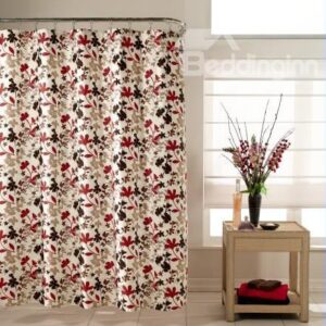 Pretty Lovely Floral Print Polyester Shower Curtain