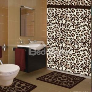 Stylish Gorgeous Leopard Print Polyester Shower Curtain